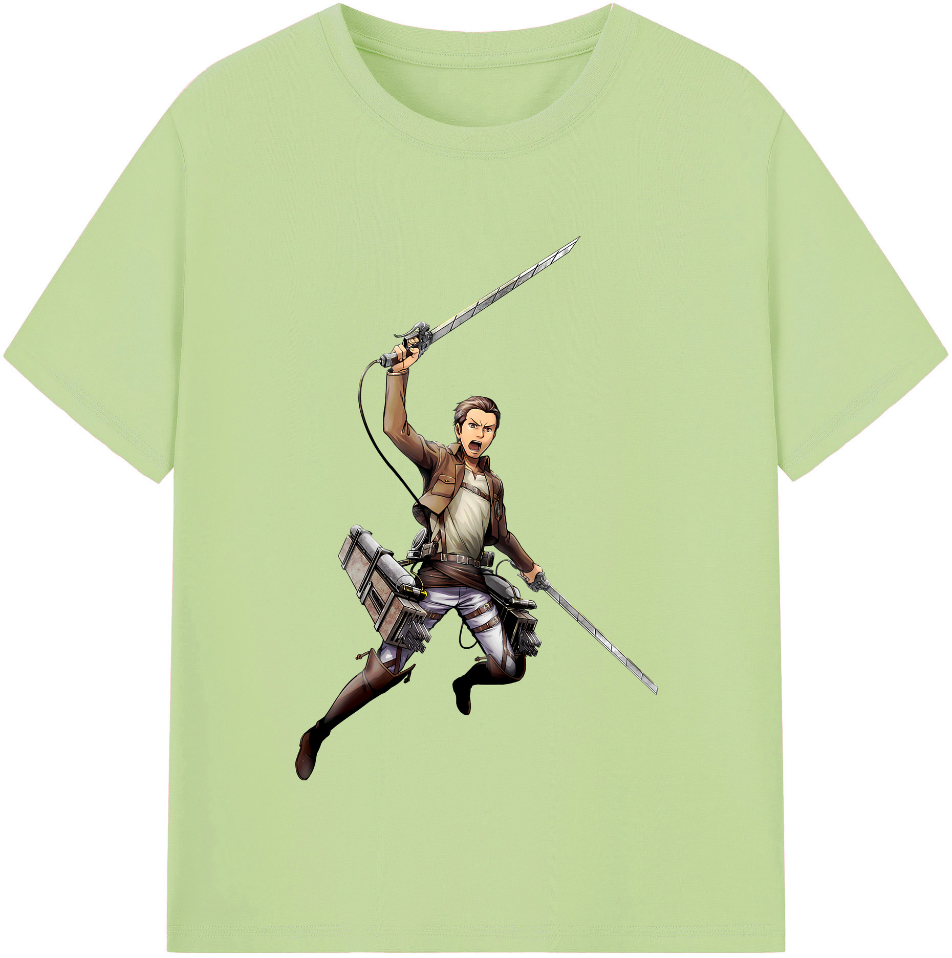 （画像用） 進撃の巨人 Attack on Titan 綿100％半袖Tシャツ（フロントプリント）